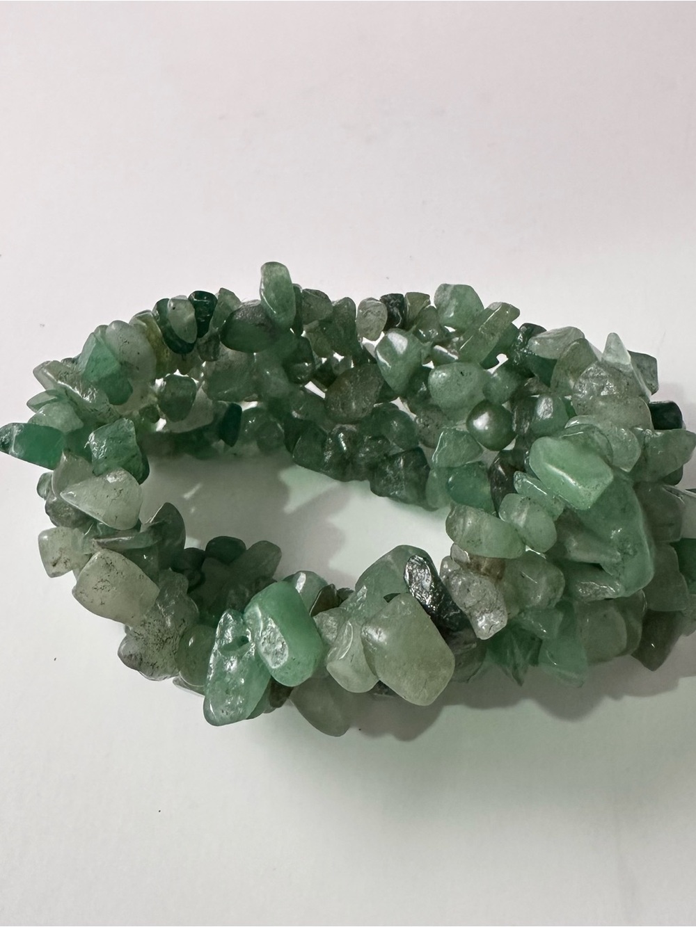 Charming Green Aventurine Natural Chrystal Chip Stretch Bracelet